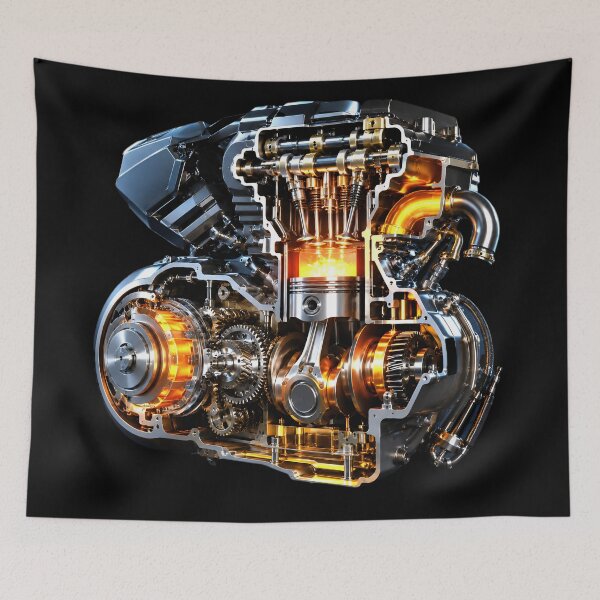 Item preview, SuperBike Engine Anatomy  designed and sold by AwesomeDigiShop.