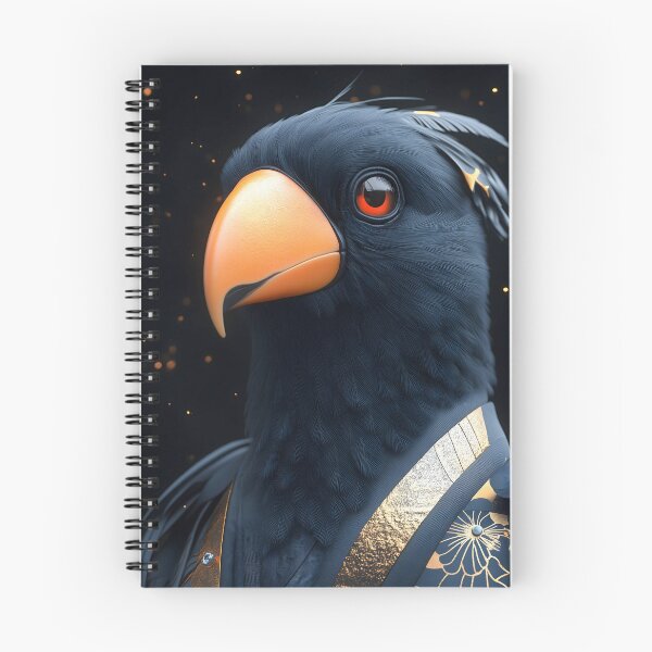 Item preview, Toucan Black Orange Cosmic Tropical Bird Spirit designed and sold by mildaclairmo.