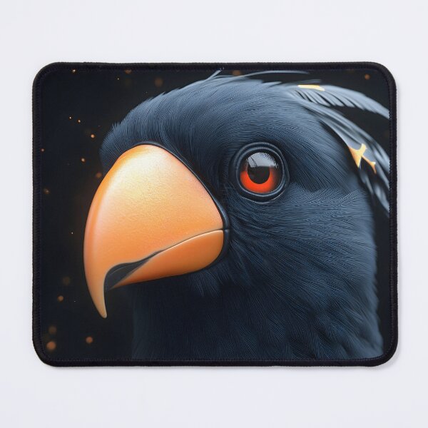 Item preview, Toucan Black Orange Cosmic Tropical Bird Spirit designed and sold by mildaclairmo.