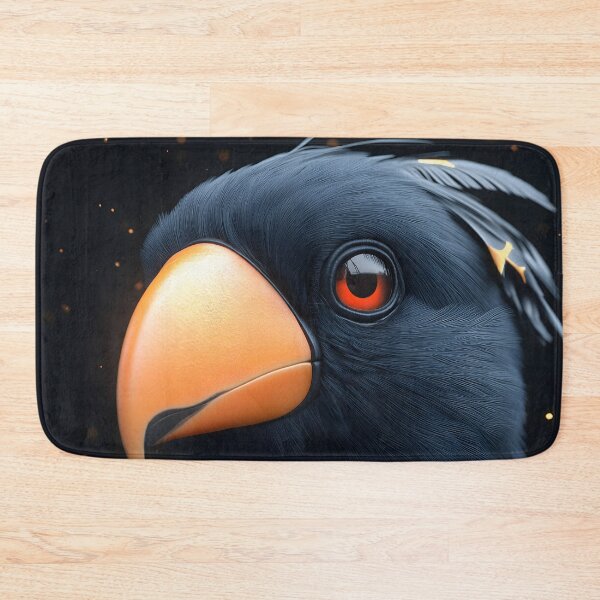 Item preview, Toucan Black Orange Cosmic Tropical Bird Spirit designed and sold by mildaclairmo.