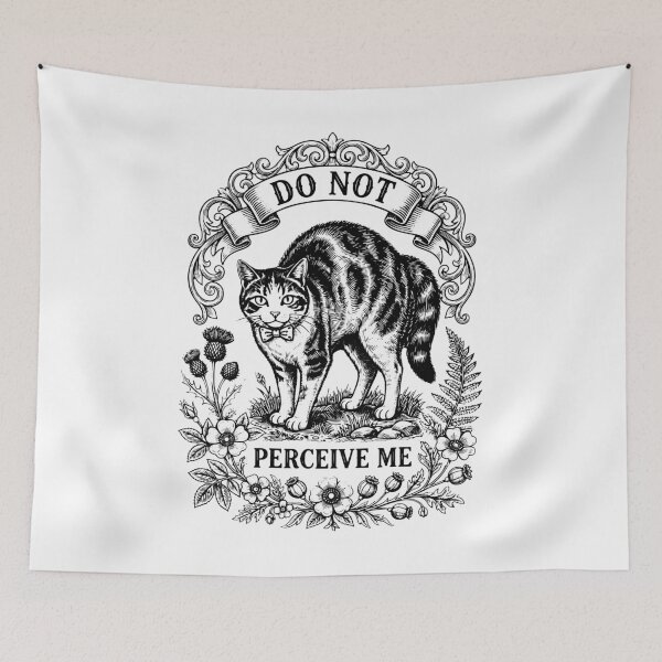Item preview, Do Not Perceive Me Funny Cat Meme designed and sold by gunaone-design.