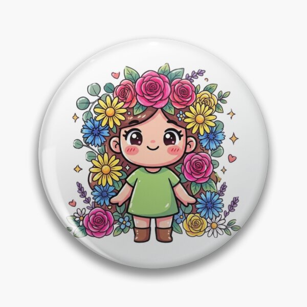 Item preview, Chibi Floral Avatar Sticker Pack | Cute Botanical Character Stickers for Journals, Laptops & Planners designed and sold by Ditstyle.