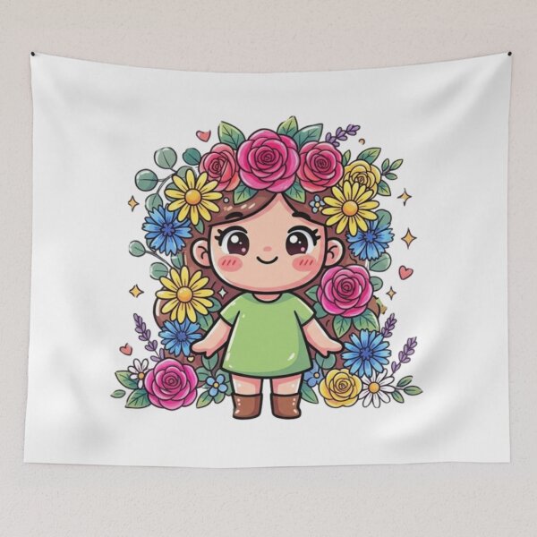 Item preview, Chibi Floral Avatar Sticker Pack | Cute Botanical Character Stickers for Journals, Laptops & Planners designed and sold by Ditstyle.
