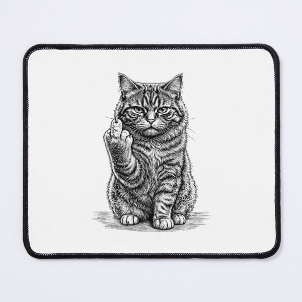 Item preview, Sarcastic Cat Middle Finger designed and sold by gunaone-design.