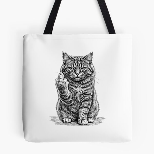 Item preview, Sarcastic Cat Middle Finger designed and sold by gunaone-design.