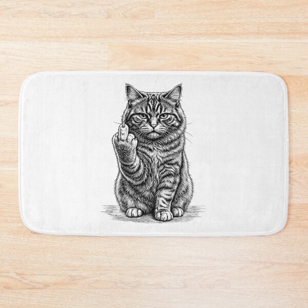 Item preview, Sarcastic Cat Middle Finger designed and sold by gunaone-design.