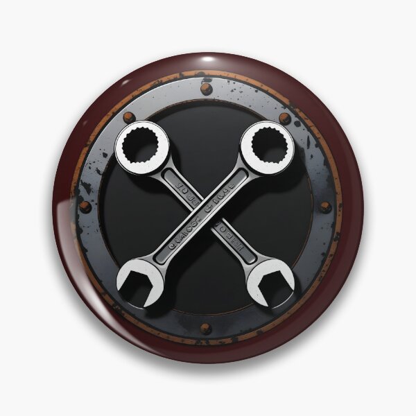 Item preview, Vintage Mechanic Wrench Cross Emblem designed and sold by Chuanski2405.