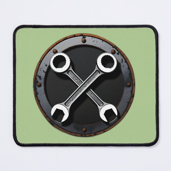 Item preview, Vintage Mechanic Wrench Cross Emblem designed and sold by Chuanski2405.