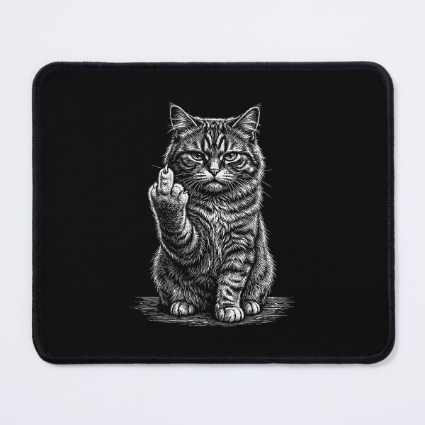 Item preview, Middle Finger Cat Vintage designed and sold by gunaone-design.