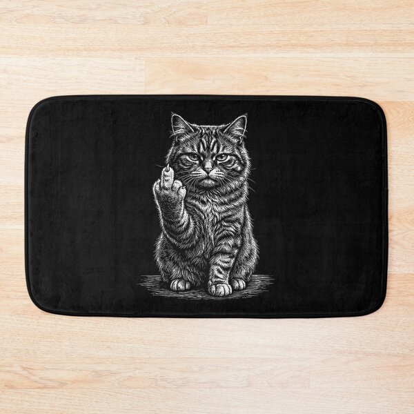 Item preview, Middle Finger Cat Vintage designed and sold by gunaone-design.