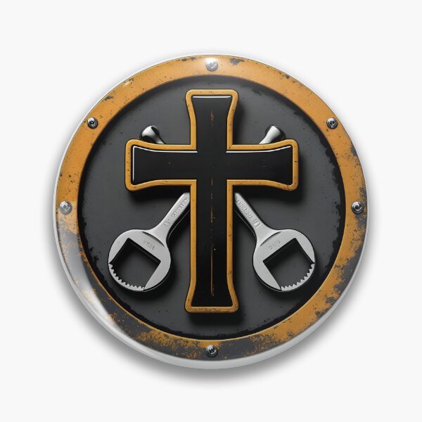 Item preview, Retro Mechanic Wrench Cross Auto Shop Christian Gift Tee designed and sold by Chuanski2405.