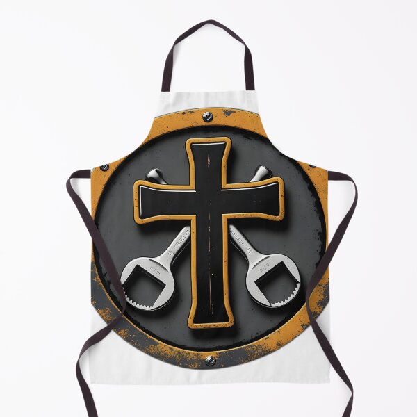 Item preview, Retro Mechanic Wrench Cross Auto Shop Christian Gift Tee designed and sold by Chuanski2405.