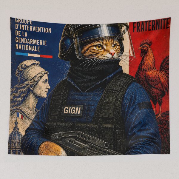 Item preview, Special Forces Cat Posters - Gendarmerie Nazionale GIGN (F) designed and sold by OPERATOR-7794.