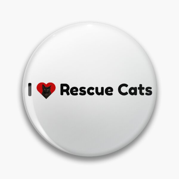 Item preview, I Love Rescue Cats--Black (apparel/accessories) designed and sold by Dewbaloot.