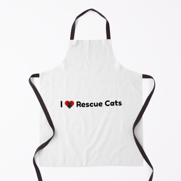 Item preview, I Love Rescue Cats--Black (apparel/accessories) designed and sold by Dewbaloot.