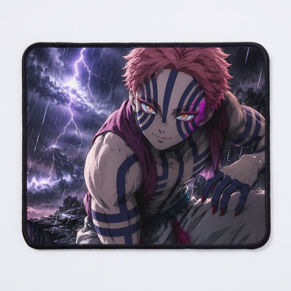 Item preview, Akaza Demon Slayer Stormy Mountain Crouch designed and sold by mildaclairmo.