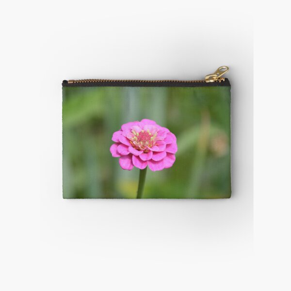 Item preview, Charming Pink Zinnia Bloom on Stem designed and sold by MiraNadaPrints.