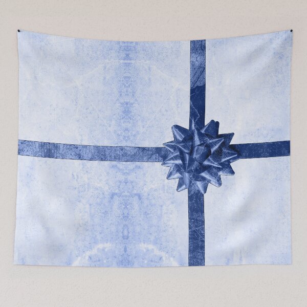 Item preview, Crossed Blue Ribbon with Star Bow designed and sold by Ghoul Enterprises.