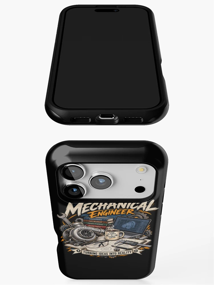 Thumbnail 3 of 4, iPhone Case, Mechanical Engineer Engineering Problem Solving Design designed and sold by JKDJ.
