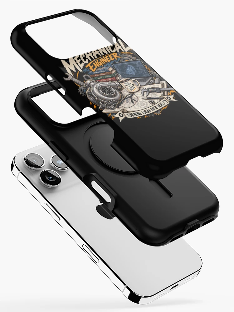 Thumbnail 2 of 4, iPhone Case, Mechanical Engineer Engineering Problem Solving Design designed and sold by JKDJ.