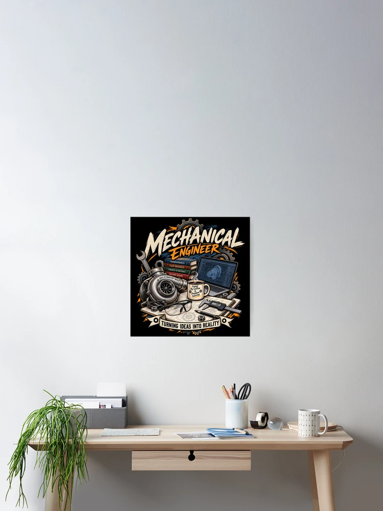 Thumbnail 2 of 3, Poster, Mechanical Engineer Engineering Problem Solving Design designed and sold by JKDJ.