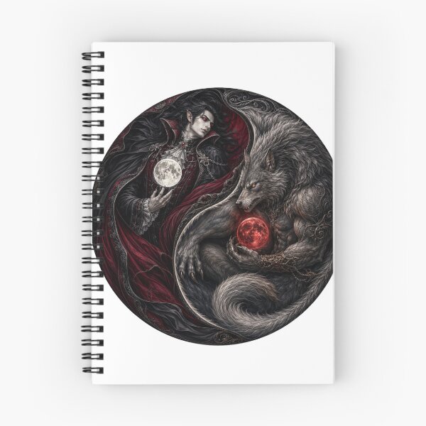 Item preview, Vampire and Werewolf Yin Ying designed and sold by FyreHorse Designs.
