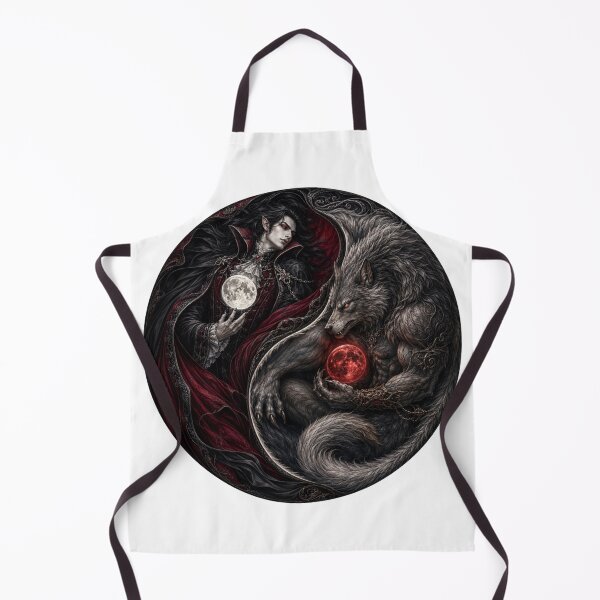 Item preview, Vampire and Werewolf Yin Ying designed and sold by FyreHorse Designs.