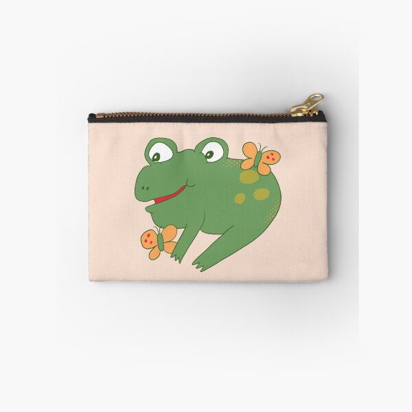 Item preview, Bean the Frog with Butterflies designed and sold by yellowflowerhut.