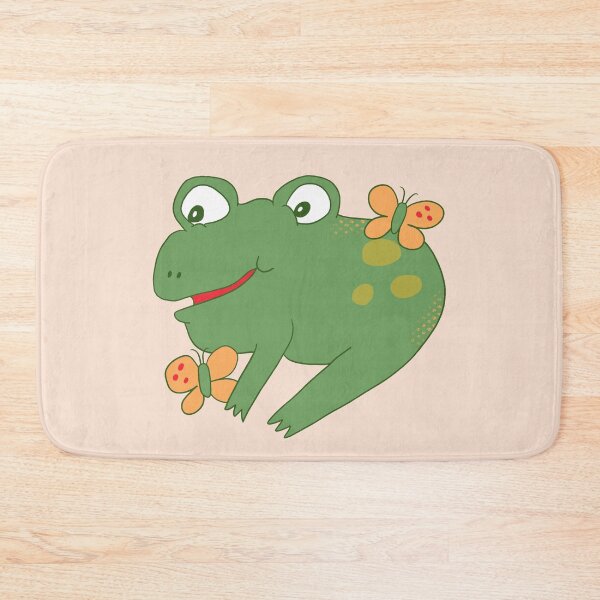 Item preview, Bean the Frog with Butterflies designed and sold by yellowflowerhut.