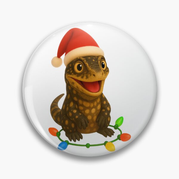 Item preview, Christmas Crocodile Monitor designed and sold by Sillytoe.