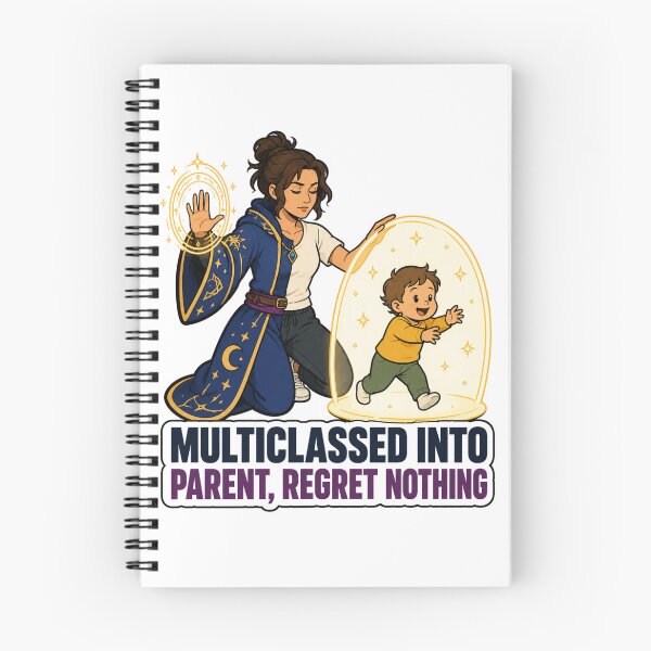 Item preview, Multiclassed Into Parent, Regret Nothing designed and sold by Print Loft.