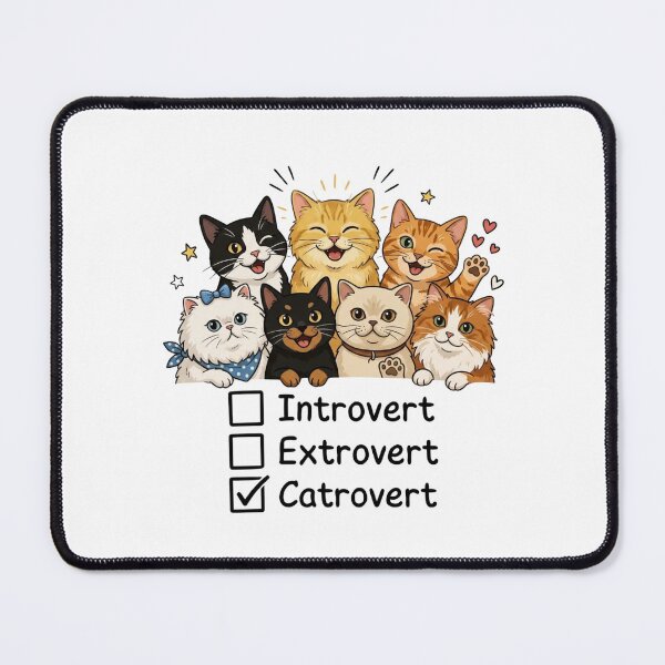 Item preview, Catrovert - Funny Cat Design designed and sold by MaddyDesignsCo.