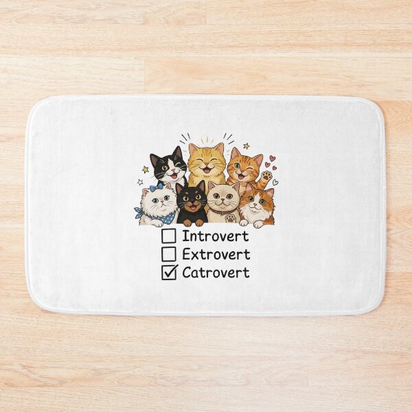 Item preview, Catrovert - Funny Cat Design designed and sold by MaddyDesignsCo.