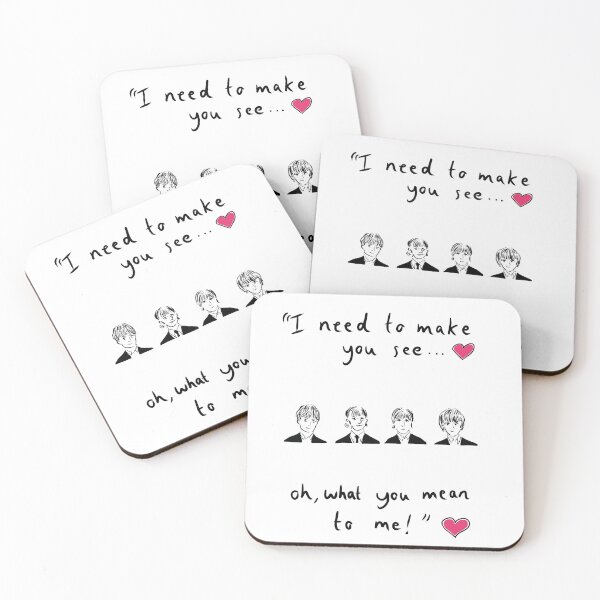 Item preview, Illustration of The Beatles with song line from "Michelle"  designed and sold by KPlayerAdhder.