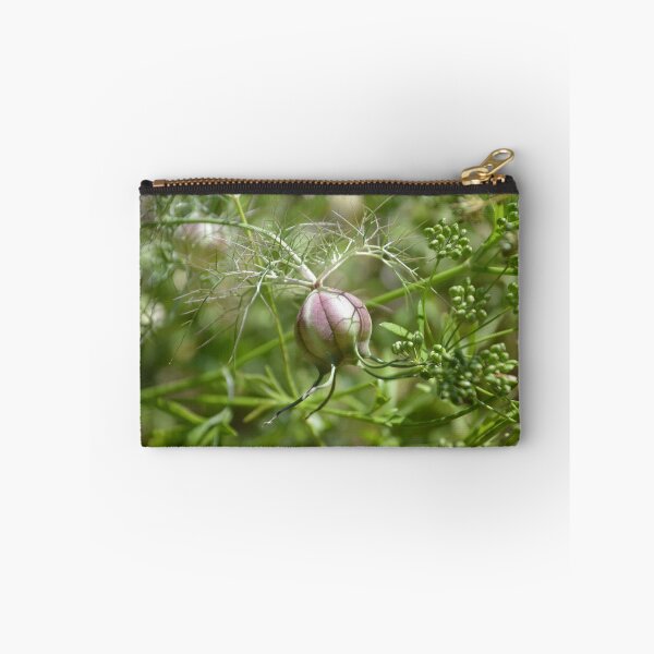 Item preview, Swollen Nigella Seed Pod in Foliage designed and sold by MiraNadaPrints.