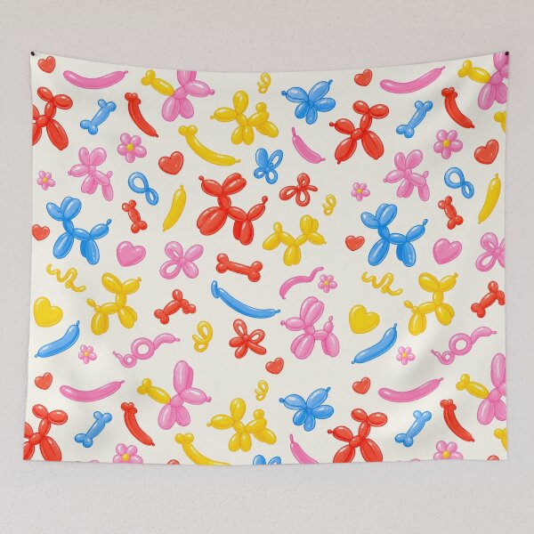 Item preview, Colorful Balloon Animal Pattern Fun Party & Back‑to‑School Design designed and sold by Bloomie_Studio .