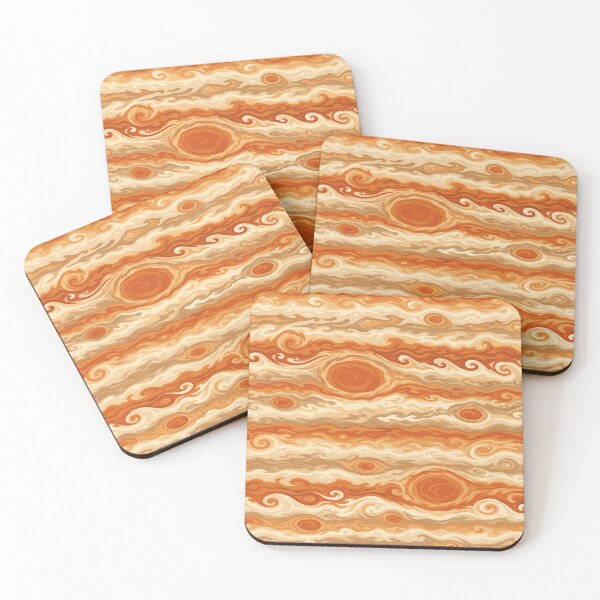 Item preview, Jupiter’s Swirling Orange Storms designed and sold by Zanigold.