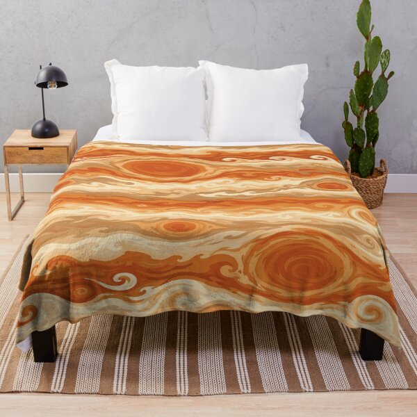 Item preview, Jupiter’s Swirling Orange Storms designed and sold by Zanigold.