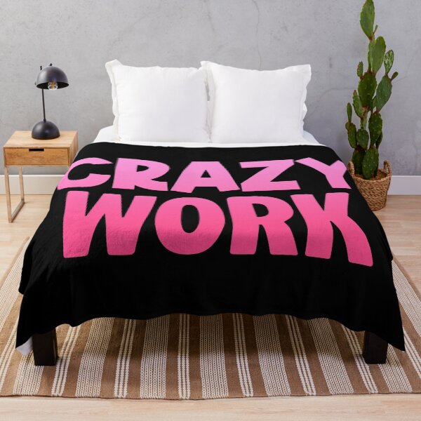 Item preview, Crazy Work, Pink designed and sold by Memes N Lore .