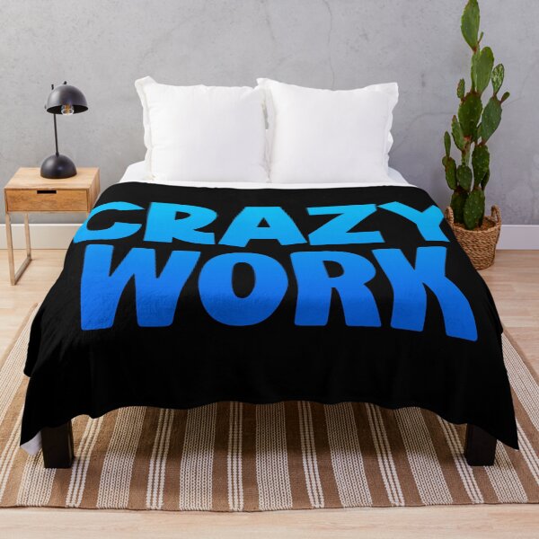 Item preview, Crazy Work, Blue designed and sold by Memes N Lore .