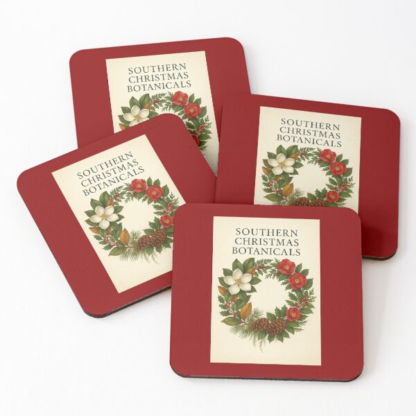 Item preview, Southern Christmas Botanicals – Vintage Botanical Wreath designed and sold by Novel Works Studio.
