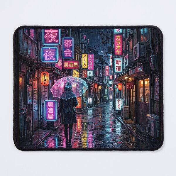 Item preview, Retro Tokyo City Pop Rainy Night Neon Japanese Synthwave designed and sold by BestCoolStuff.