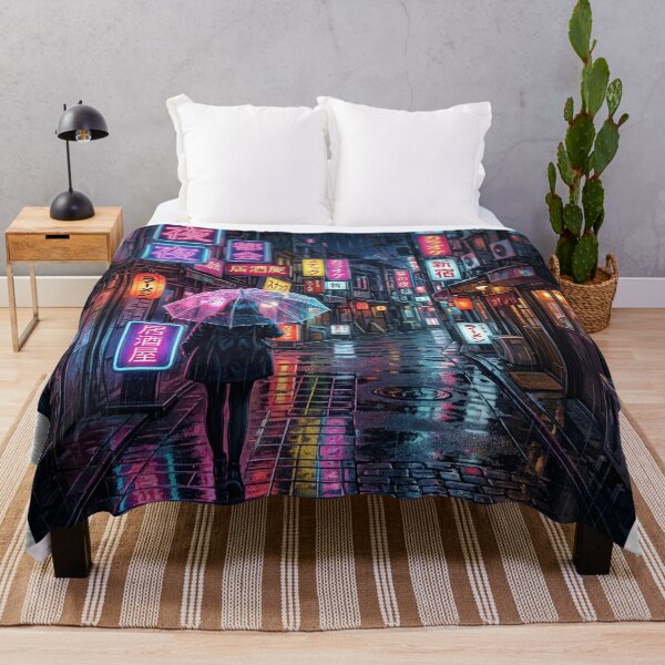 Item preview, Retro Tokyo City Pop Rainy Night Neon Japanese Synthwave designed and sold by BestCoolStuff.