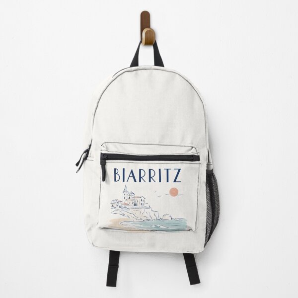 Item preview, Whimsical Biarritz Watercolor Illustration designed and sold by KawaiiDesigns26.