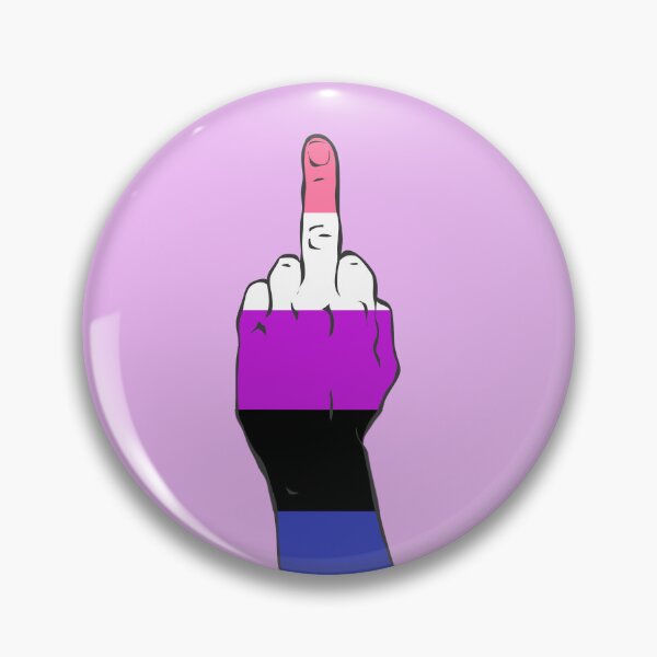 Item preview, Genderfluid Pride Middle Finger designed and sold by Alrkeaton.