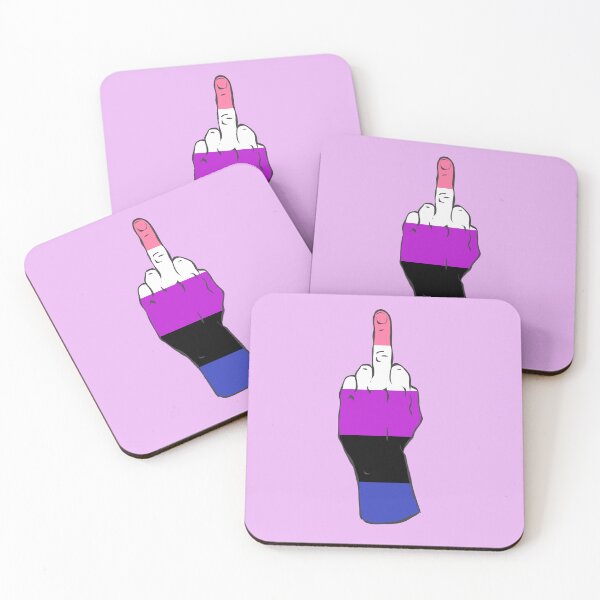 Item preview, Genderfluid Pride Middle Finger designed and sold by Alrkeaton.