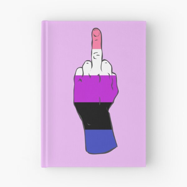 Item preview, Genderfluid Pride Middle Finger designed and sold by Alrkeaton.