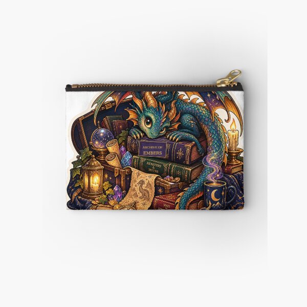 Item preview, Tiny Dragon's Enchanted Book Hoard designed and sold by Odd Hours Studio.