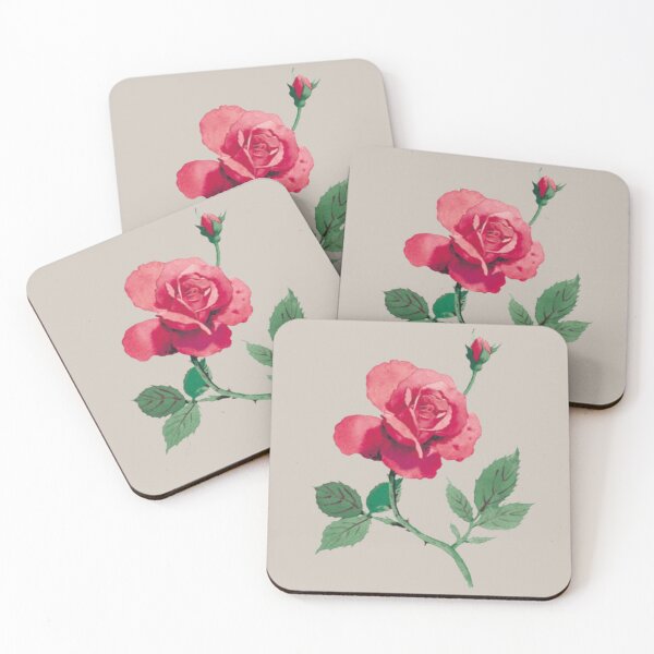 Item preview, Red Rose Watercolor Botanical designed and sold by Dew Drop Designs.