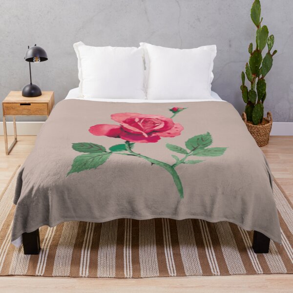 Item preview, Red Rose Watercolor Botanical designed and sold by Dew Drop Designs.